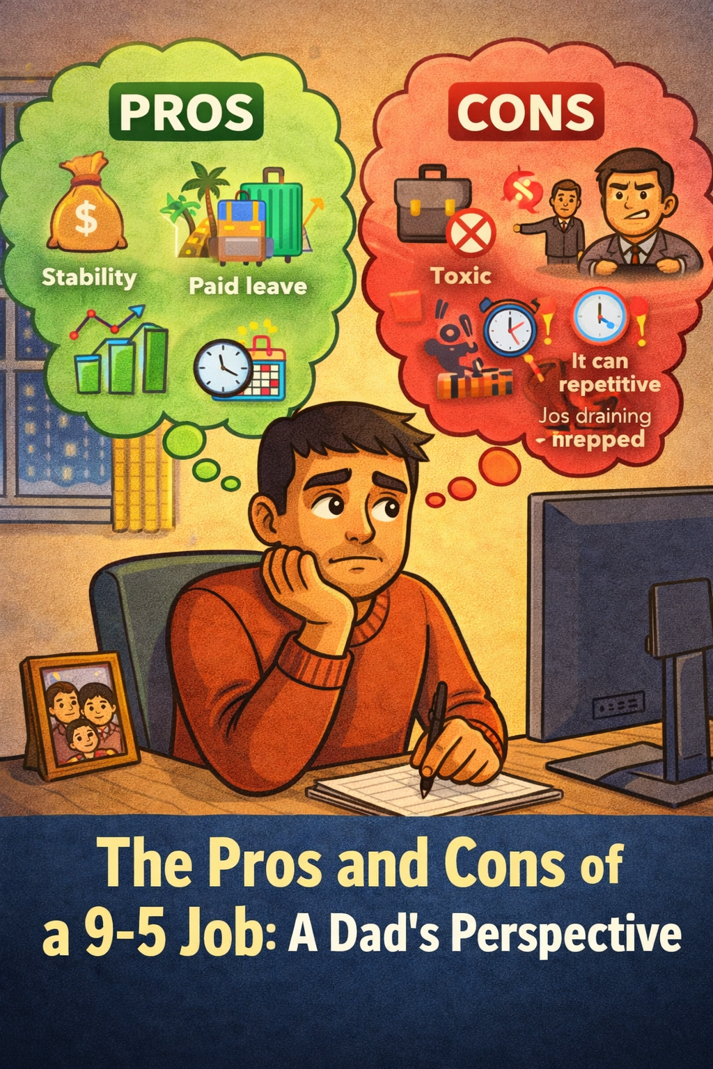 The Pros and Cons of a 9–5 Job, Through a Dad’s&nbsp;Eyes